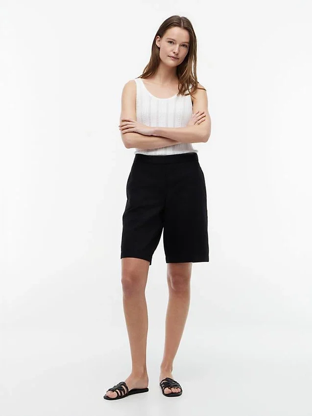 Linen-Blend 11″ Bermuda Short Linen-Blend 11″ Bermuda Short
