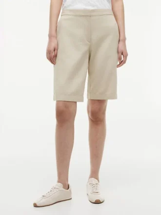 Linen-Blend 11″ Bermuda Short