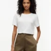 Linen-Blend Crewneck T-Shirt