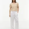 Linen-Blend Crewneck T-Shirt