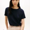 Linen-Blend Crewneck T-Shirt