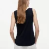 Linen-Blend Jersey Tank Top