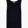 Linen-Blend Jersey Tank Top