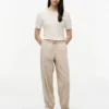 Linen-Cotton Blend Pull-On Pant Linen-Cotton Blend Pull-On Pant