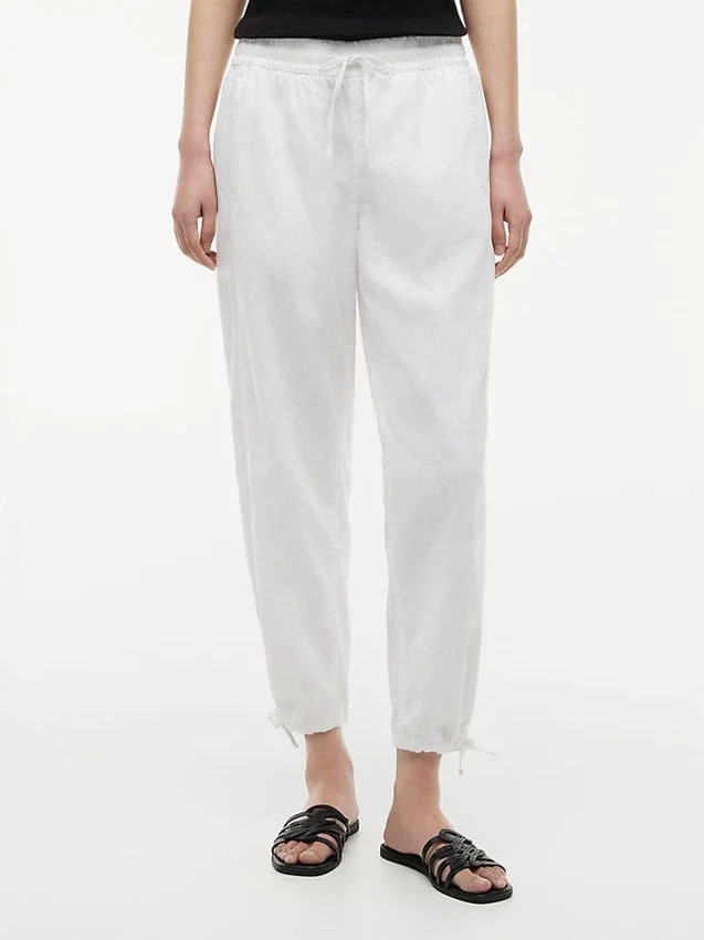 Linen-Cotton Blend Pull-On Pant Linen-Cotton Blend Pull-On Pant