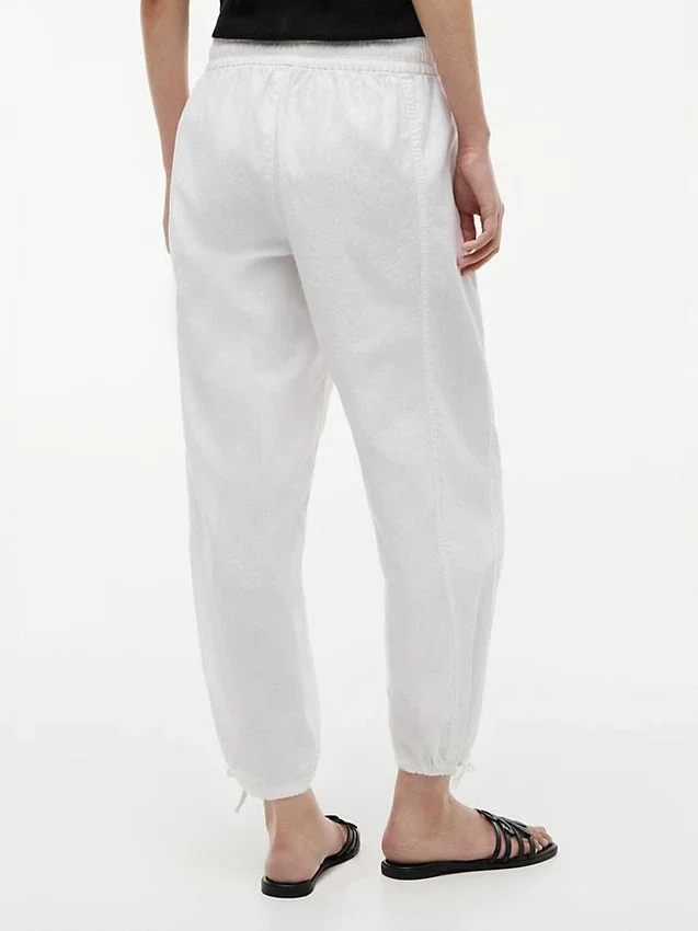 Linen-Cotton Blend Pull-On Pant Linen-Cotton Blend Pull-On Pant