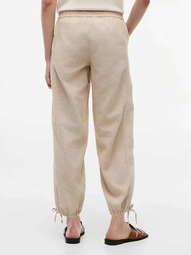 Linen-Cotton Blend Pull-On Pant Linen-Cotton Blend Pull-On Pant