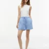 Linen-Cotton Blend Pull-On Short Linen-Cotton Blend Pull-On Short