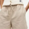 Linen-Cotton Blend Pull-On Short Linen-Cotton Blend Pull-On Short
