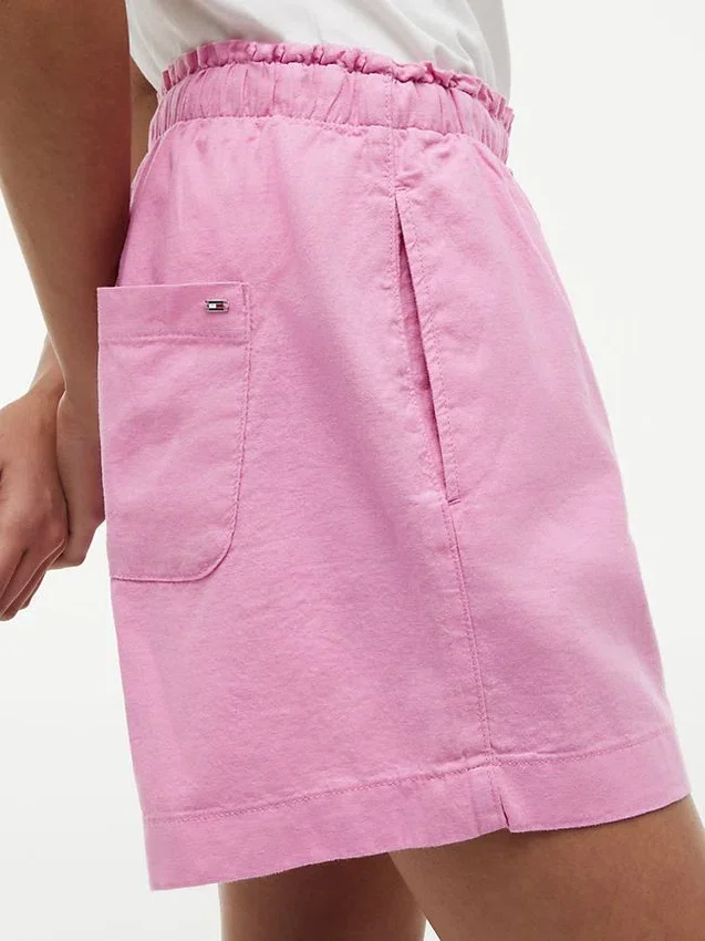 Linen-Cotton Blend Pull-On Short Linen-Cotton Blend Pull-On Short