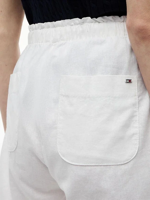 Linen-Cotton Blend Pull-On Short Linen-Cotton Blend Pull-On Short