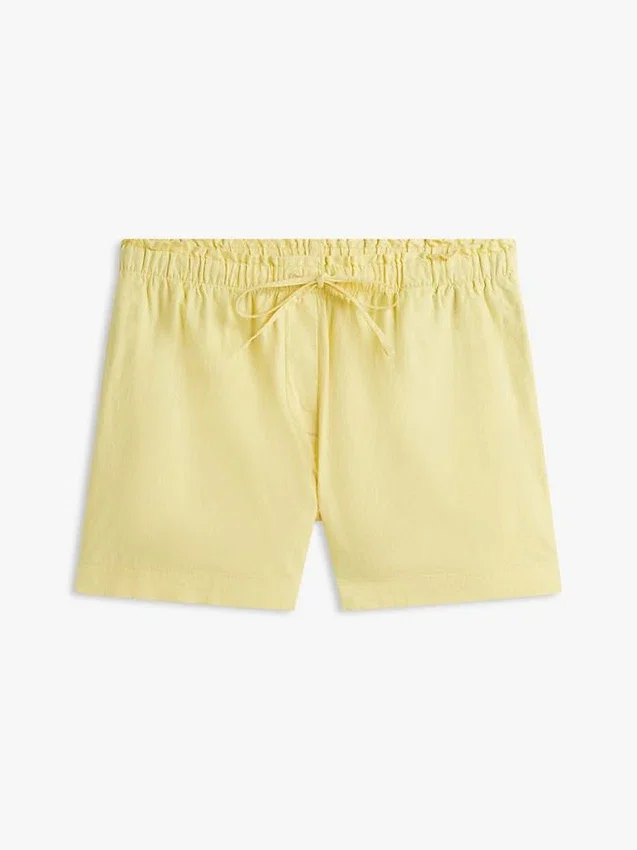Linen-Cotton Blend Pull-On Short Linen-Cotton Blend Pull-On Short