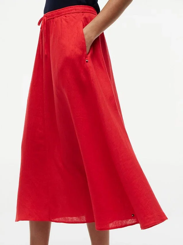 Linen Midi Skirt Linen Midi Skirt