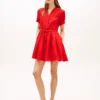 Linen Mini Shirtdress