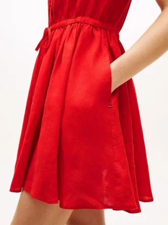 Linen Mini Shirtdress