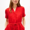 Linen Mini Shirtdress