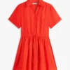 Linen Mini Shirtdress