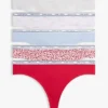 Logo Band Mix Thong 5-Pack