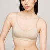Logo Knit Unlined Triangle Bra