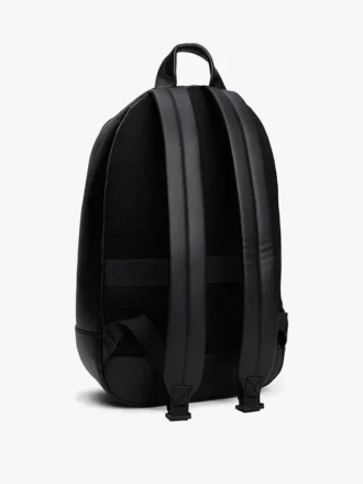 Logo Stripe Pebbled Backpack