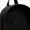 Logo Stripe Pebbled Backpack