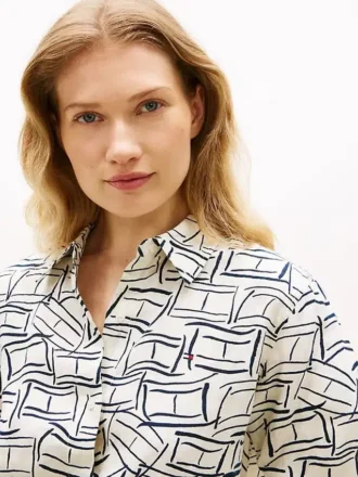 Long-Sleeve Linen Shirt