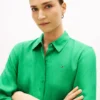 Long-Sleeve Linen Shirt
