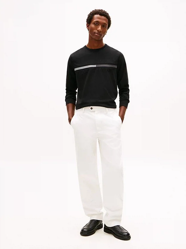 Long-Sleeve Tonal Flag Logo T-Shirt Long-Sleeve Tonal Flag Logo T-Shirt