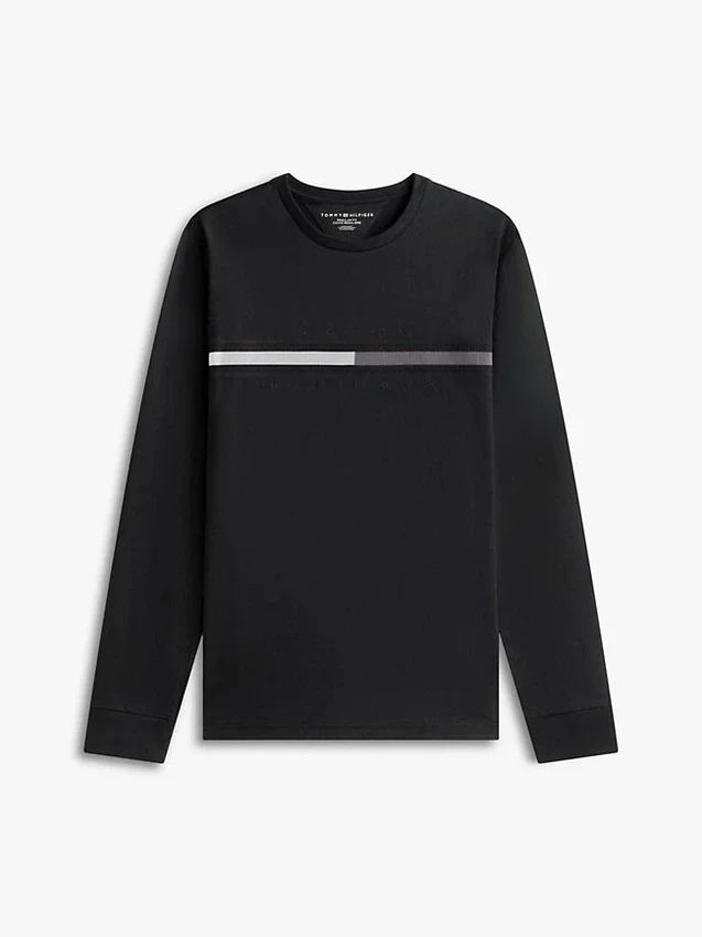 Long-Sleeve Tonal Flag Logo T-Shirt Long-Sleeve Tonal Flag Logo T-Shirt
