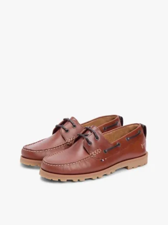 Lugged Lightweight Leather Boat Shoe