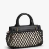 Macrame Leather Mini Tote Bag