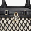 Macrame Leather Mini Tote Bag