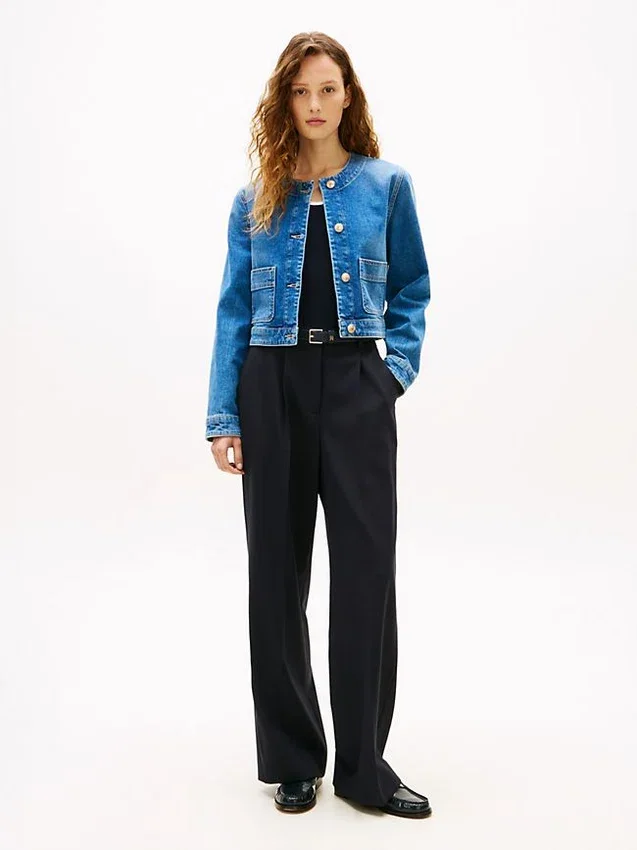 Medium Wash Denim Lady Jacket Medium Wash Denim Lady Jacket