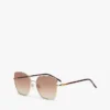 Metal Butterfly Frame Sunglasses