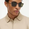 Metal Square Frame Sunglasses