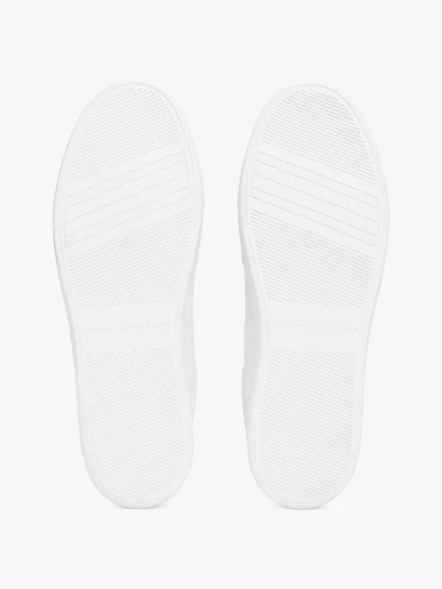 Metallic Accent Leather Court Sneaker Metallic Accent Leather Court Sneaker