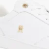 Metallic Accent Leather Court Sneaker Metallic Accent Leather Court Sneaker