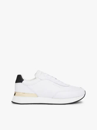 Metallic Accent Leather Runner Sneaker
