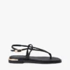 Metallic Accent Leather Sandal Metallic Accent Leather Sandal
