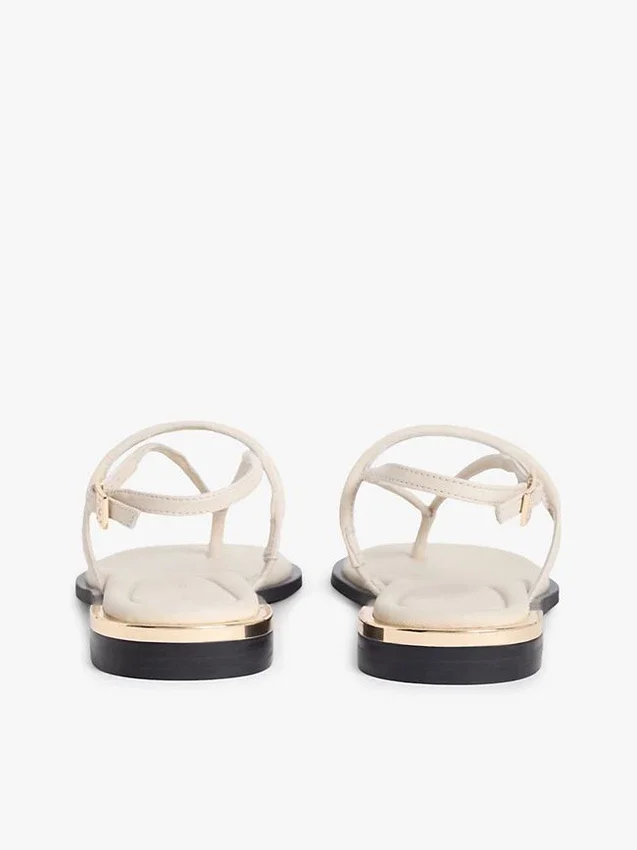 Metallic Accent Leather Sandal Metallic Accent Leather Sandal