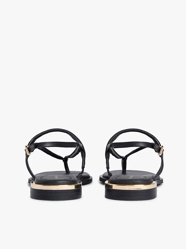 Metallic Accent Leather Sandal Metallic Accent Leather Sandal