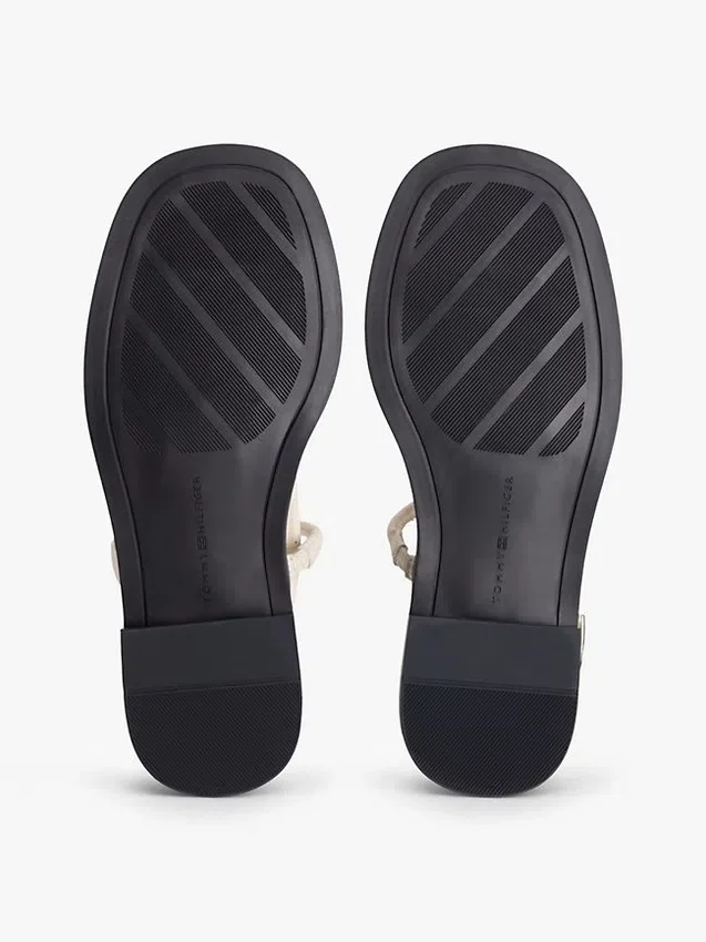 Metallic Accent Leather Sandal Metallic Accent Leather Sandal