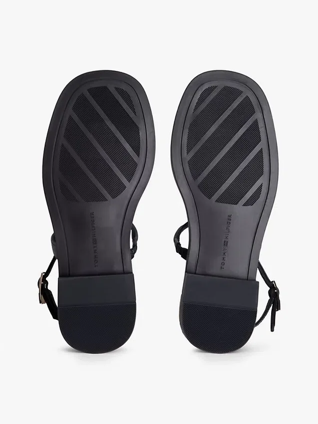 Metallic Accent Leather Sandal Metallic Accent Leather Sandal