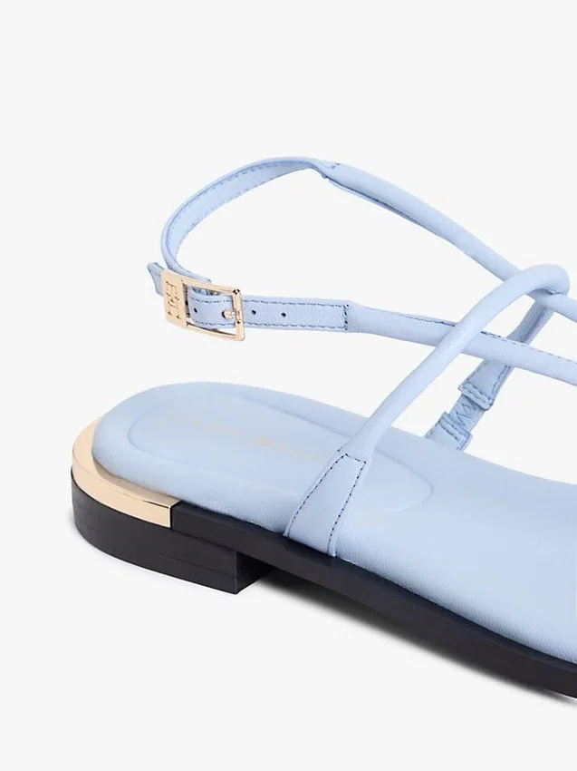 Metallic Accent Leather Sandal Metallic Accent Leather Sandal