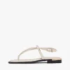 Metallic Accent Leather Sandal Metallic Accent Leather Sandal