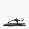 Metallic Accent Leather Sandal Metallic Accent Leather Sandal