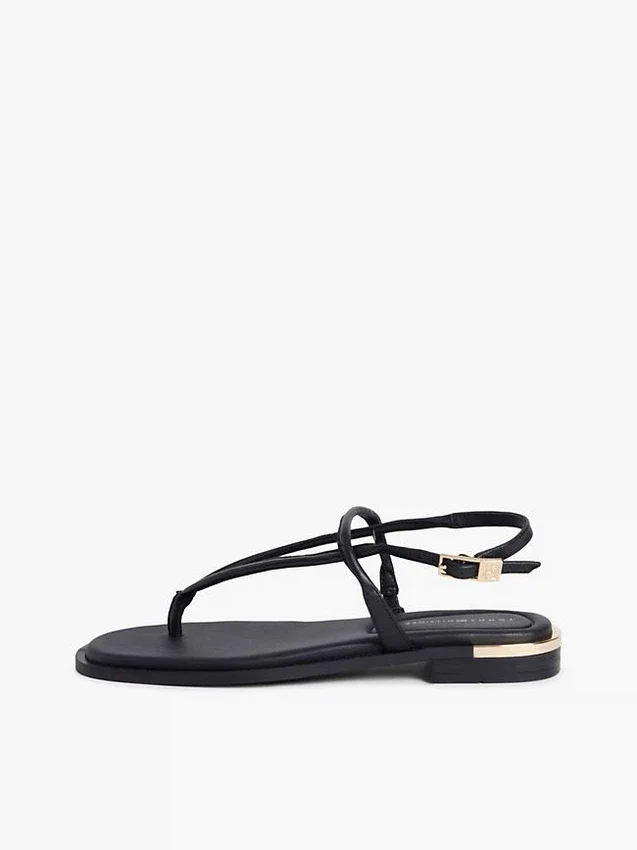 Metallic Accent Leather Sandal Metallic Accent Leather Sandal