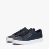 Metallic Logo Pebbled Court Sneaker