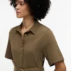 Mix Media Pleated Midi Dress