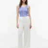 Mixed-Knit Tank Top